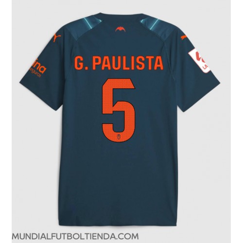 Camiseta Valencia Gabriel Paulista #5 Segunda Equipación Replica 2023-24 mangas cortas